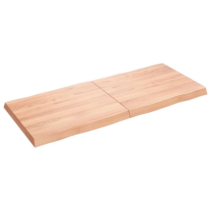 vidaXL-Piano-Tavolo-Marrone-Chiaro-140x60x6-cm-in-Rovere-Non-Trattato