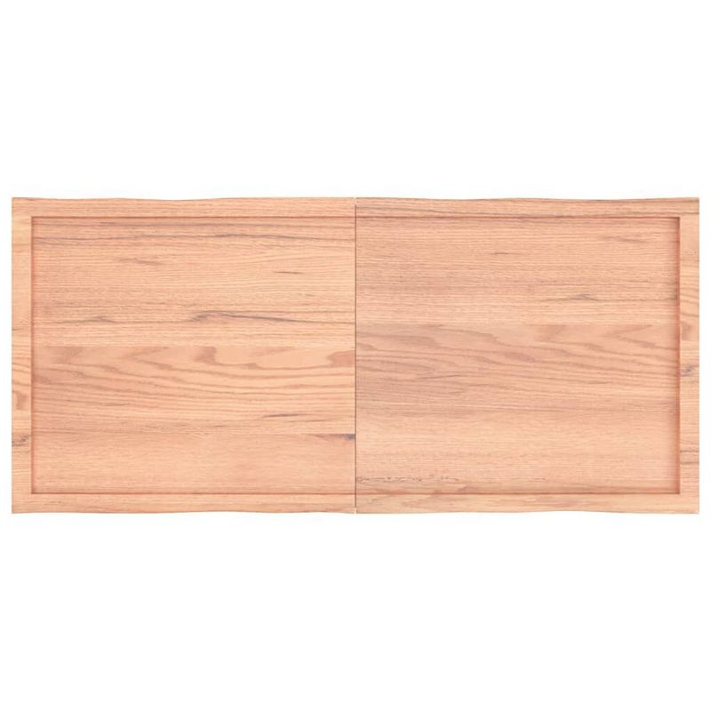 vidaXL-Piano-Tavolo-Marrone-Chiaro-140x60x6-cm-in-Rovere-Non-Trattato