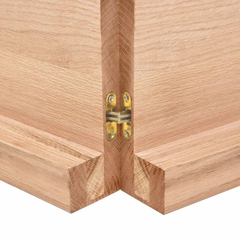 vidaXL-Piano-Tavolo-Marrone-Chiaro-140x60x6-cm-in-Rovere-Non-Trattato