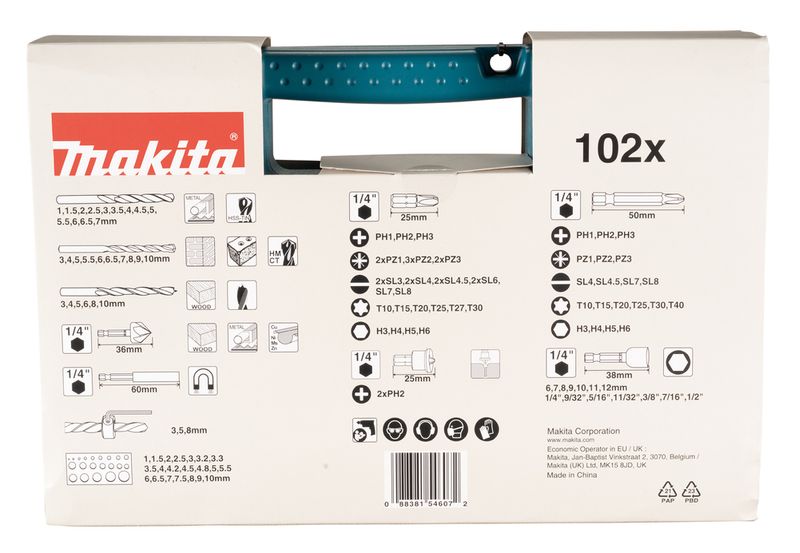 Makita-B-68432-punta-per-trapano-Set-di-punte-per-trapano-29-pz