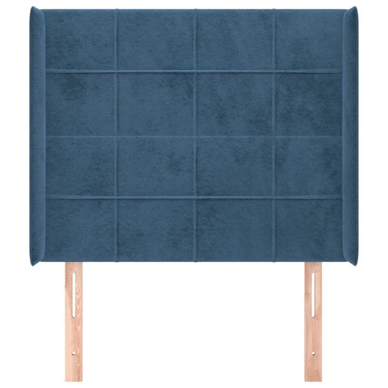 Testiera-ad-Orecchio-Blu-Scuro-83x16x118-128-cm-in-Velluto