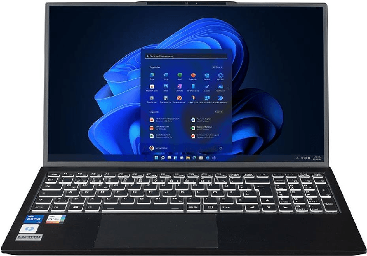 Bluechip TRAVELline B15W58 - Intel Core i7 - 39,6 cm (15.6") - 1920 x 1080 Pixel - 16 GB - 1 TB
