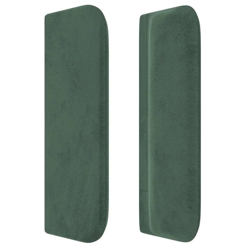 vidaXL-Testiera-ad-Orecchio-Verde-Scuro-93x16x78-88-cm-in-Velluto