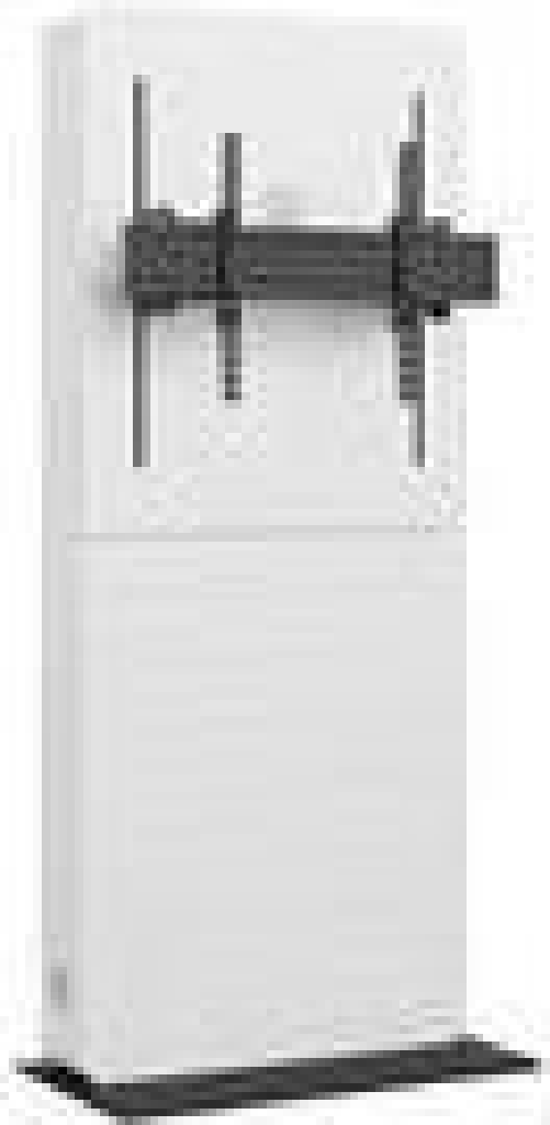 HAGOR Mobile multimediale HAGOR 600x400mm bianco/nero 75kg/55-75''/autoportante/antiribaltamento
