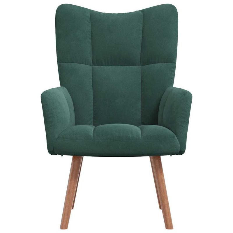 vidaXL-Poltrona-Relax-Verde-Scuro-in-Velluto