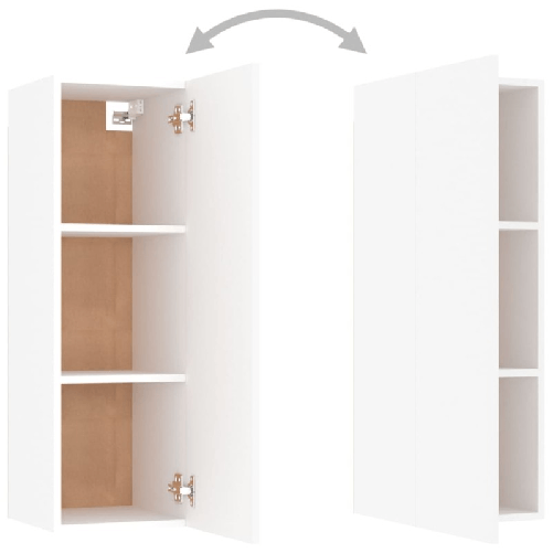 vidaXL-Set-Mobile-TV-3-pz-Bianco-in-Truciolato