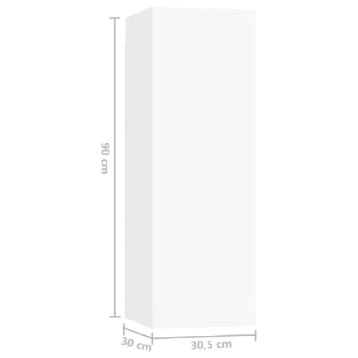 vidaXL-Set-Mobile-TV-3-pz-Bianco-in-Truciolato