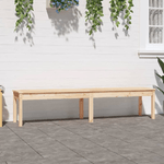 VidaXL Panca da Giardino 2 Posti 203,5x44x45 cm Legno Massello di Pino