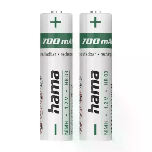 Hama 00223525 batteria per uso domestico Batteria ricaricabile Mini Stilo AAA Nichel-Metallo Idruro (NiMH)