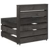 vidaXL-Set-Salotto-da-Giardino-3-pz-in-Legno-di-Pino-Impregnato-Grigio
