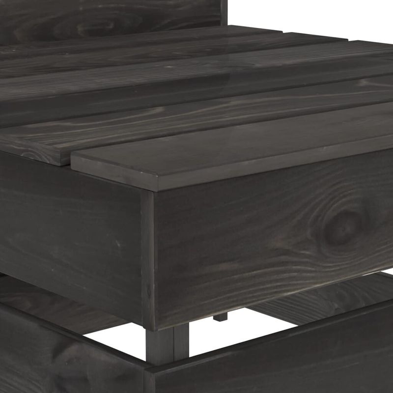 vidaXL-Set-Salotto-da-Giardino-3-pz-in-Legno-di-Pino-Impregnato-Grigio