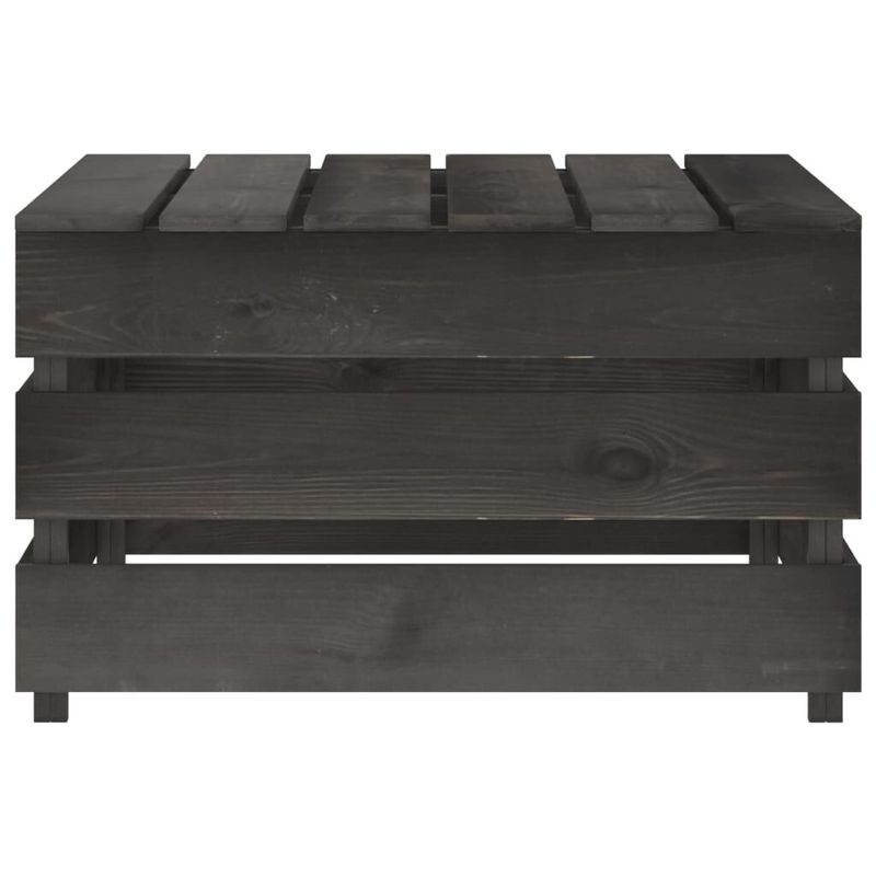 vidaXL-Set-Salotto-da-Giardino-3-pz-in-Legno-di-Pino-Impregnato-Grigio