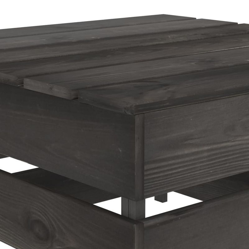 vidaXL-Set-Salotto-da-Giardino-3-pz-in-Legno-di-Pino-Impregnato-Grigio