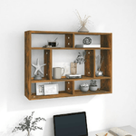 VidaXL Mensola a Muro Rovere Fumo 75x16x55 cm in Legno Multistrato