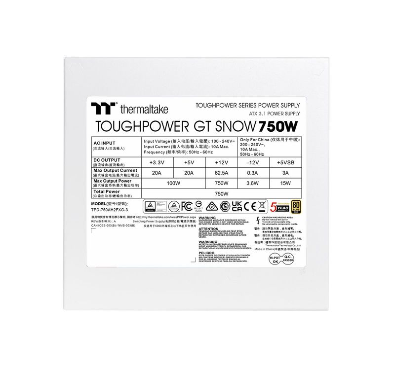 Alimentatore-Thermaltake-Toughpower-GT-750W-Snow---Modular-80Plus-Gold