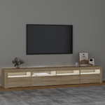 vidaXL-Mobile-Porta-TV-con-Luci-LED-Rovere-Sonoma-240x35x40-cm