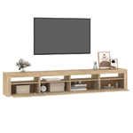 vidaXL-Mobile-Porta-TV-con-Luci-LED-Rovere-Sonoma-240x35x40-cm