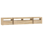 vidaXL-Mobile-Porta-TV-con-Luci-LED-Rovere-Sonoma-240x35x40-cm