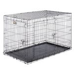 Ferplast-Gabbia-pieghevole-per-cani-DOG-INN-120-Recinto-per-cuccioli-Trasportino-in-metallo-Separatore-incluso-Porta-doppia-con-chiusura-di-sicurezza-1238-x-762-x-h-812-cm-Nero