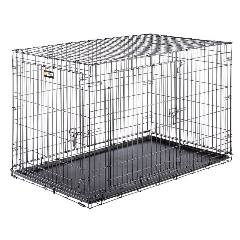 Ferplast-Gabbia-pieghevole-per-cani-DOG-INN-120-Recinto-per-cuccioli-Trasportino-in-metallo-Separatore-incluso-Porta-doppia-con-chiusura-di-sicurezza-1238-x-762-x-h-812-cm-Nero