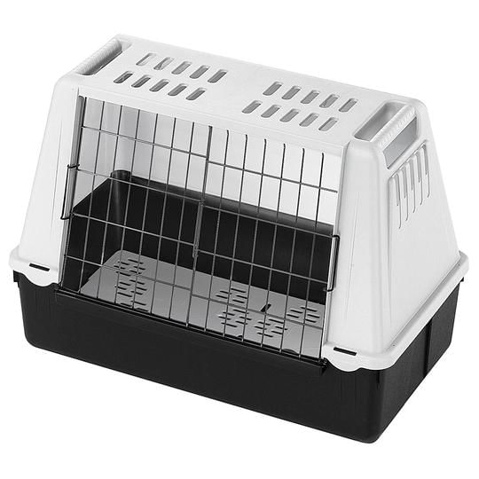 Ferplast-Trasportino-per-Cani-da-Auto-ATLAS-CAR-MINI-con-Fessure-per-l-aerazione-Tappeto-Drenante-incluso