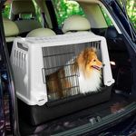 Ferplast-Trasportino-per-Cani-da-Auto-ATLAS-CAR-MINI-con-Fessure-per-l-aerazione-Tappeto-Drenante-incluso