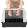Ferplast-Trasportino-per-Cani-da-Auto-ATLAS-CAR-MINI-con-Fessure-per-l-aerazione-Tappeto-Drenante-incluso