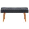 vidaXL-Set-Divani-da-Giardino-2-pz-con-Cuscini-in-Polyrattan-Nero