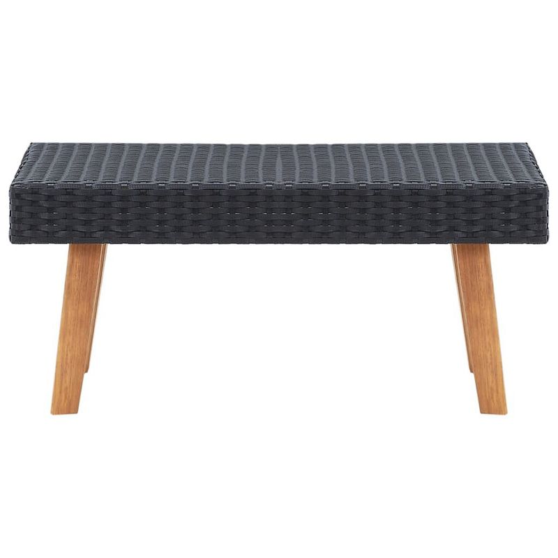 vidaXL-Set-Divani-da-Giardino-2-pz-con-Cuscini-in-Polyrattan-Nero