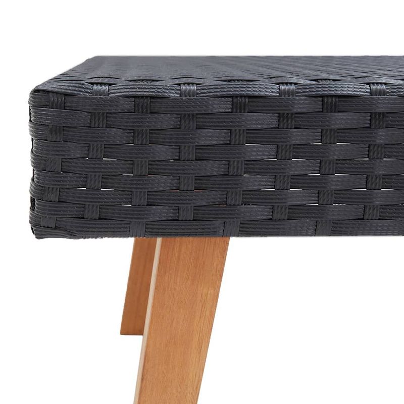 vidaXL-Set-Divani-da-Giardino-2-pz-con-Cuscini-in-Polyrattan-Nero