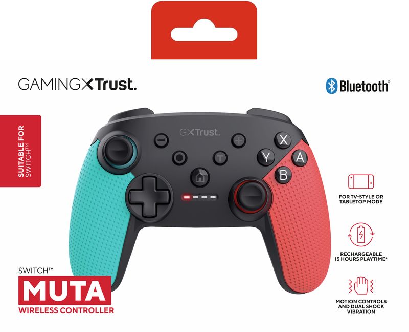 Trust-GXT-1246B-MUTA-Nero-Blu-Rosso-Bluetooth-Gamepad-Nintendo-Switch-Nintendo-Switch-Lite