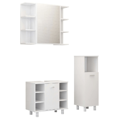 vidaXL-Set-Mobili-da-Bagno-3-pz-Bianco-in-Truciolato