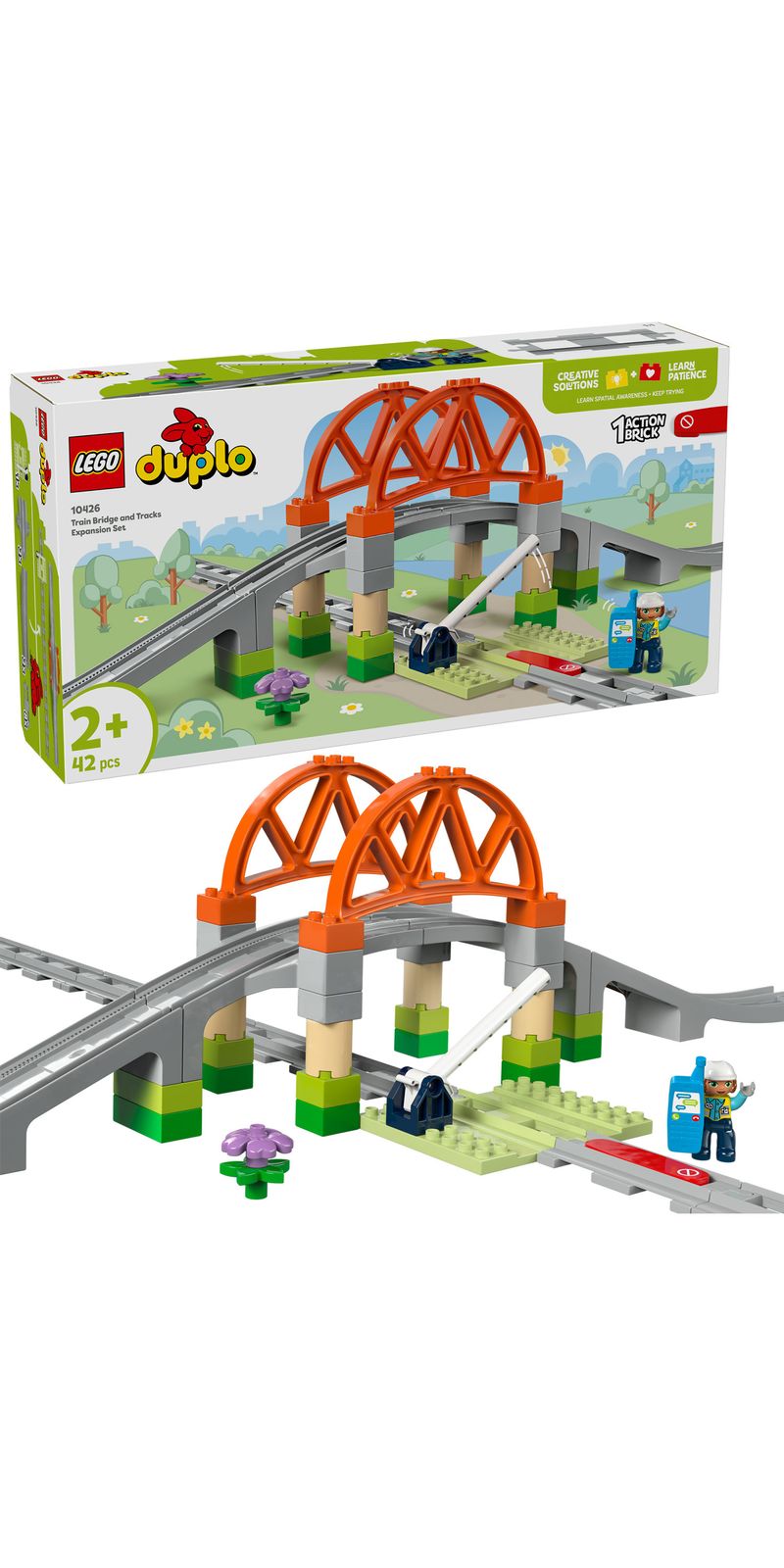 LEGO-DUPLO-Pack-di-Espansione-Ponte-e-Binari-Ferroviari