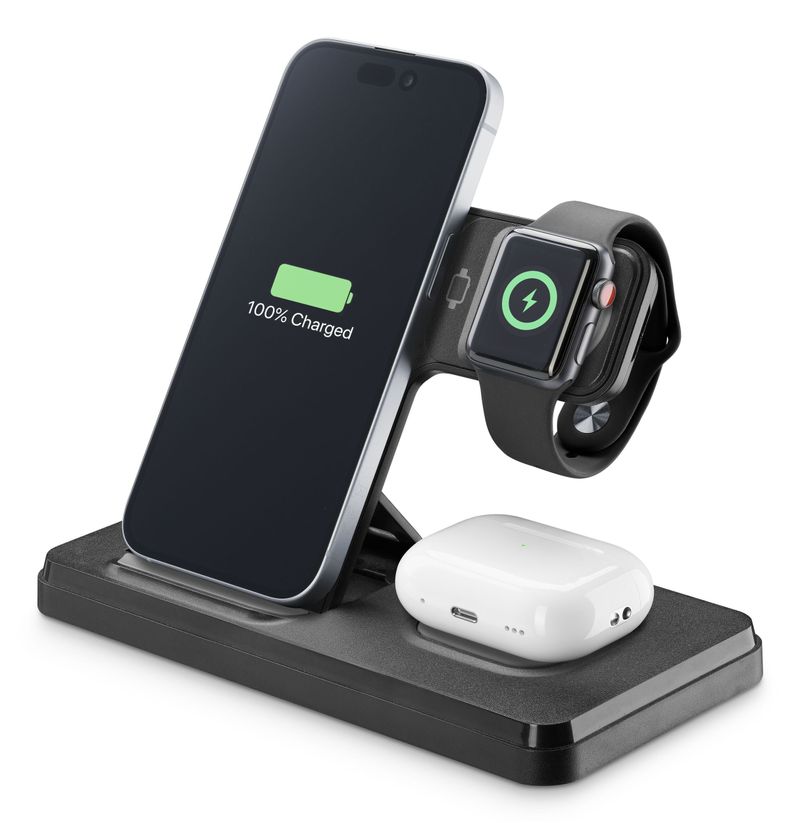 Cellular-Line-Caricabatterie-Triple-15W-Nero