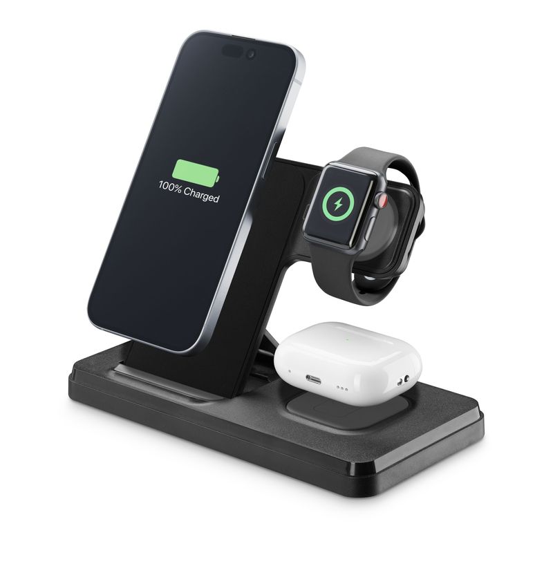 Cellular-Line-Caricabatterie-Triple-15W-Nero