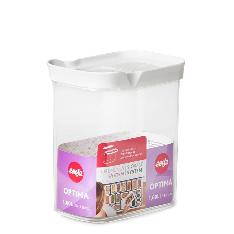 EMSA-Optima-Rettangolare-Contenitore-16-L-Trasparente-Bianco-1-pz