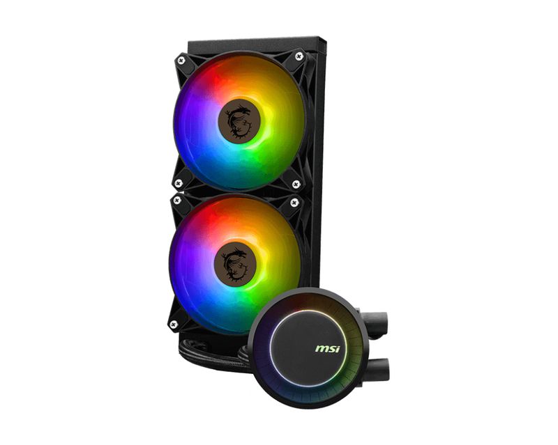 MSI-MAG-CORELIQUID-E240-sistema-di-raffreddamento-per-computer-Scheda-madre-Processore-Liquid-cooling-kit-12-cm-Nero