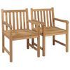 Sedie-da-Giardino-6-pz-con-Cuscini-Antracite-Massello-di-Teak