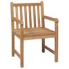 Sedie-da-Giardino-6-pz-con-Cuscini-Antracite-Massello-di-Teak