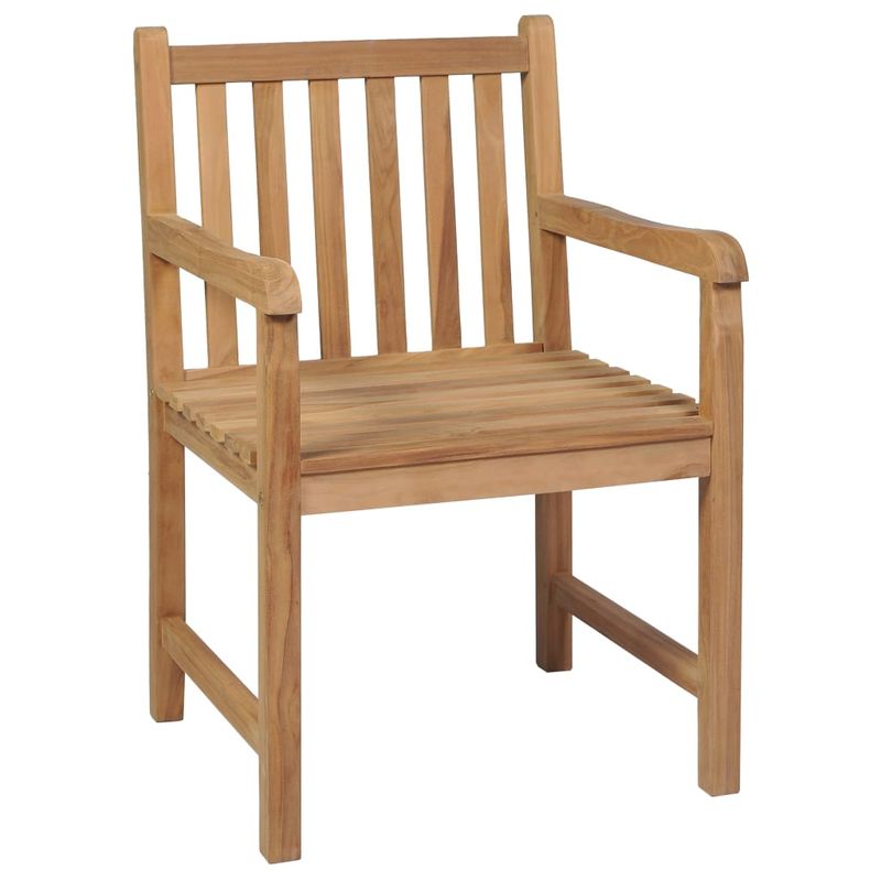 Sedie-da-Giardino-6-pz-con-Cuscini-Antracite-Massello-di-Teak