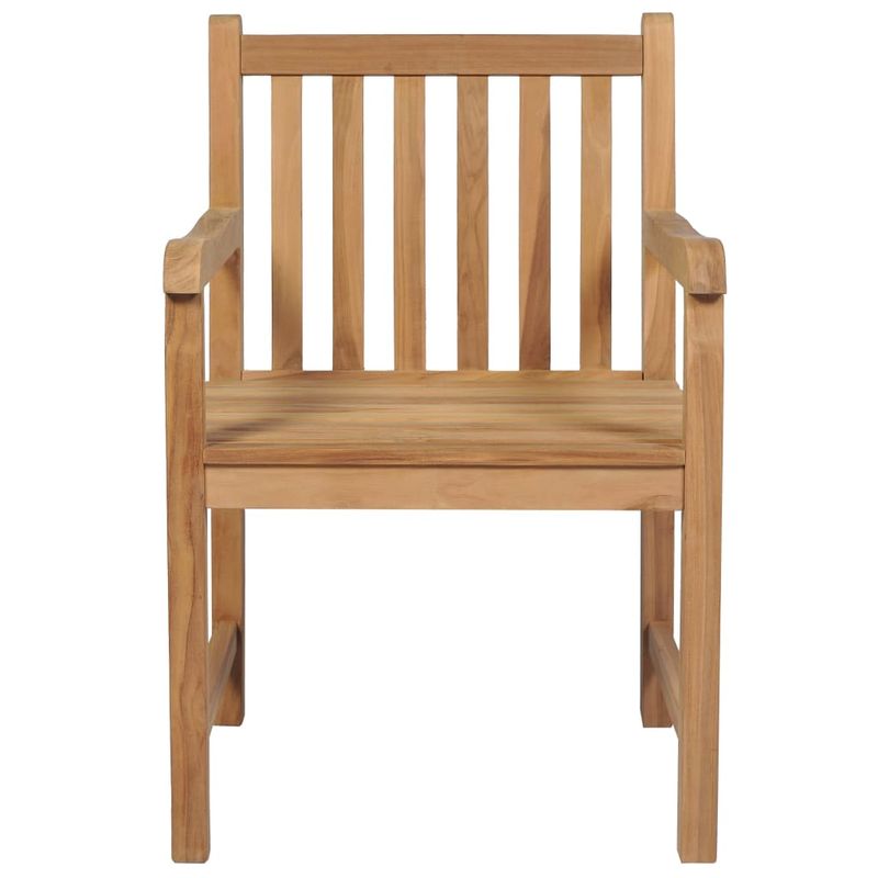 Sedie-da-Giardino-6-pz-con-Cuscini-Antracite-Massello-di-Teak