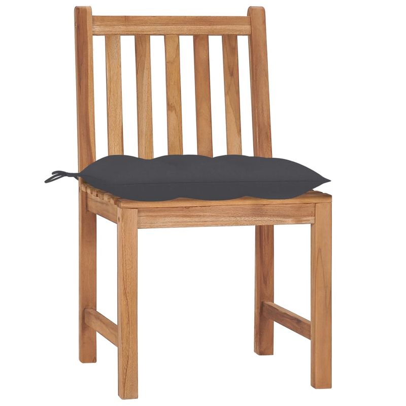 Sedie-da-Giardino-4-pz-con-Cuscini-in-Legno-Massello-di-Teak