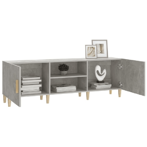 Mobile-Porta-TV-Grigio-Cemento-150x30x50cm-in-Legno-Multistrato