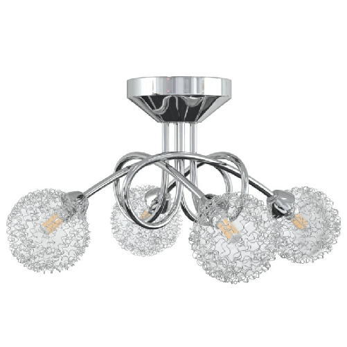 Lampada-da-Soffitto-con-Paralumi-in-Rete-per-4-Luci-LED-G9