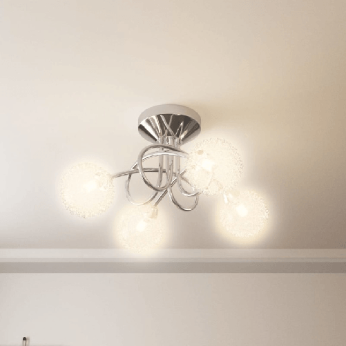 Lampada-da-Soffitto-con-Paralumi-in-Rete-per-4-Luci-LED-G9