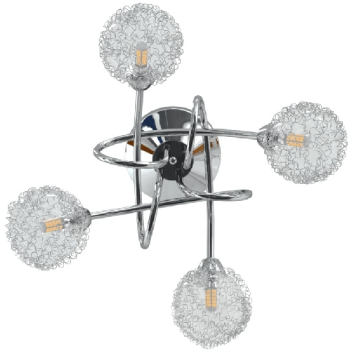 Lampada-da-Soffitto-con-Paralumi-in-Rete-per-4-Luci-LED-G9