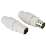 Hama Spina per cavo antenna coassiale maschio e femmina, 5-7 mm (2 pzz.)