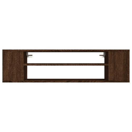Pensile-Porta-TV-Rovere-Marrone-100x30x265cm-Legno-Multistrato