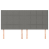 Testiera-4-pz-Grigio-Scuro-90x5x78-88-cm-in-Tessuto