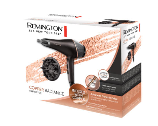 Remington-Phon-2200W-2-Velocita--3-Temperature-Motore-Ac-Diffusore-Nero